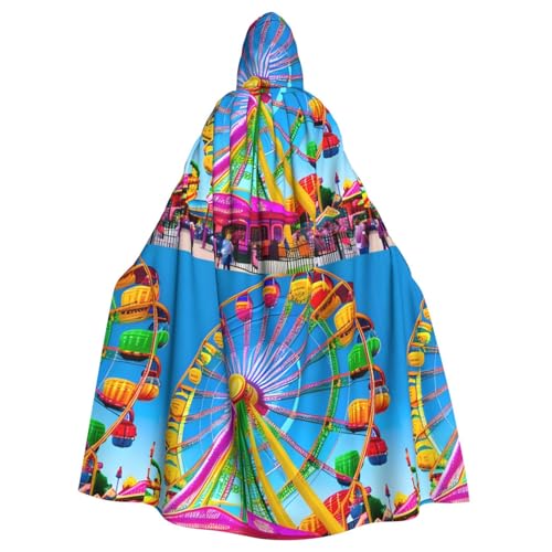 DLXW Renaissance Kapuzenumhang für Erwachsene, Polyester, viktorianische Capelle, mittelalterliches Hobbit, Halloween-Kostüm, Corlorful Park DLXW Renaissance Kapuzenumhang für Erwachsene, Polyester, viktorianische Capelle, mittelalterliches Hobbit, Halloween-Kostüm, Corlorful Park von DLXW