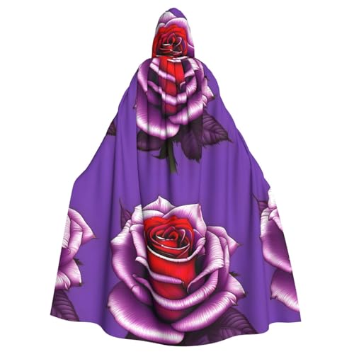 DLXW Renaissance Kapuzenumhang für Erwachsene, Polyester, viktorianische Capelle, mittelalterliches Hobbit, Halloween-Kostüm, Fuchsia, Rose DLXW Renaissance Kapuzenumhang für Erwachsene, Polyester, viktorianische Capelle, mittelalterliches Hobbit, Halloween-Kostüm, Fuchsia, Rose von DLXW