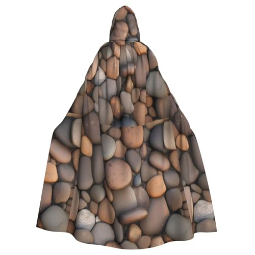 DLXW Renaissance Kapuzenumhang für Erwachsene, Polyester, viktorianische Capelle, mittelalterliches Hobbit, Halloween-Kostüm, Kieselsteine am Strand DLXW Renaissance Kapuzenumhang für Erwachsene, Polyester, viktorianische Capelle, mittelalterliches Hobbit, Halloween-Kostüm, Kieselsteine am Strand von DLXW