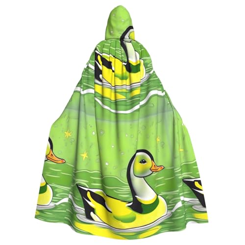 DLXW Renaissance Kapuzenumhang für Erwachsene, Polyester, viktorianische Capelle, mittelalterliches Hobbit, Halloween-Kostüm, grüne Ente DLXW Renaissance Kapuzenumhang für Erwachsene, Polyester, viktorianische Capelle, mittelalterliches Hobbit, Halloween-Kostüm, grüne Ente von DLXW
