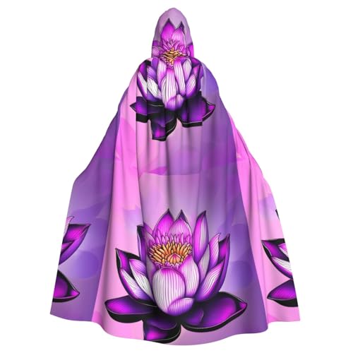 DLXW Renaissance Kapuzenumhang für Erwachsene, Polyester, viktorianische Capelle, mittelalterliches Hobbit, Halloween-Kostüm, lila Lotus DLXW Renaissance Kapuzenumhang für Erwachsene, Polyester, viktorianische Capelle, mittelalterliches Hobbit, Halloween-Kostüm, lila Lotus von DLXW