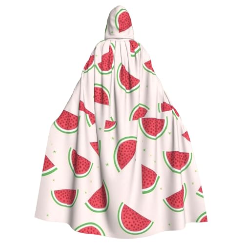 DLXW Renaissance Kapuzenumhang für Erwachsene, Polyester, viktorianische Capelle, mittelalterliches Hobbit, Halloween-Kostüm, rosa Wassermelone DLXW Renaissance Kapuzenumhang für Erwachsene, Polyester, viktorianische Capelle, mittelalterliches Hobbit, Halloween-Kostüm, rosa Wassermelone von DLXW
