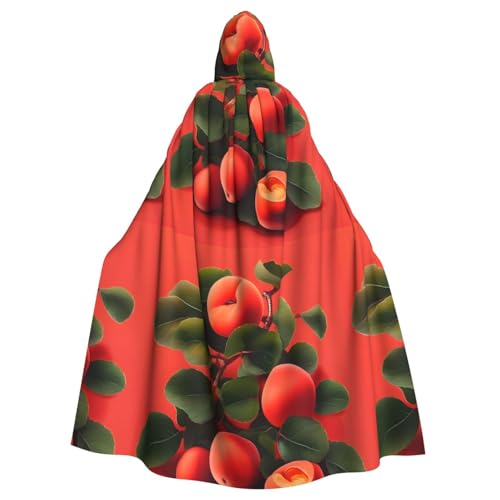 DLXW Renaissance Kapuzenumhang für Erwachsene, Polyester, viktorianische Capelle, mittelalterliches Hobbit, Halloween-Kostüm, rote Aprikose DLXW Renaissance Kapuzenumhang für Erwachsene, Polyester, viktorianische Capelle, mittelalterliches Hobbit, Halloween-Kostüm, rote Aprikose von DLXW