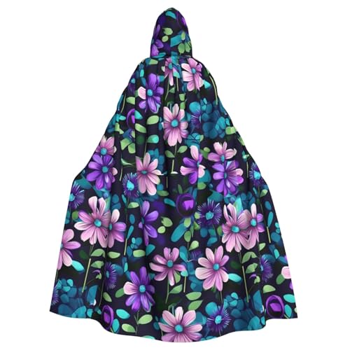 DLXW Renaissance Kapuzenumhang für Erwachsene, Polyester, viktorianische Capelle, mittelalterliches Hobbit, Halloween-Kostüm, violette Kamelie DLXW Renaissance Kapuzenumhang für Erwachsene, Polyester, viktorianische Capelle, mittelalterliches Hobbit, Halloween-Kostüm, violette Kamelie von DLXW