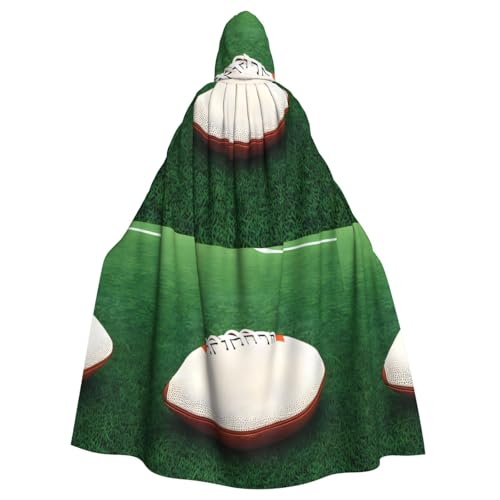 DLXW Renaissance Kapuzenumhang für Erwachsene, Polyester, viktorianische Capelle, mittelalterliches Hobbit, Halloween-Kostüm, weißer Rugbyball DLXW Renaissance Kapuzenumhang für Erwachsene, Polyester, viktorianische Capelle, mittelalterliches Hobbit, Halloween-Kostüm, weißer Rugbyball von DLXW