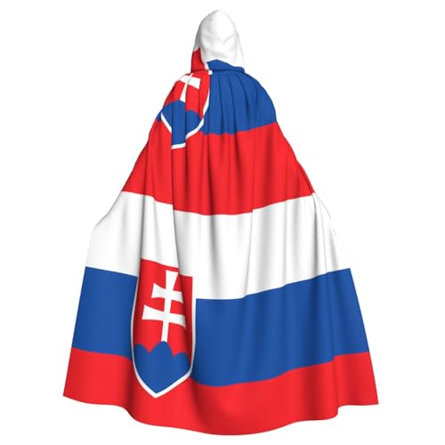 DLXW Renaissance-Umhang mit Kapuze für Erwachsene, Polyester, viktorianische Capelle, mittelalterliches Hobbit, Halloween-Kostüm, Flagge der Slowakei DLXW Renaissance-Umhang mit Kapuze für Erwachsene, Polyester, viktorianische Capelle, mittelalterliches Hobbit, Halloween-Kostüm, Flagge der Slowakei von DLXW