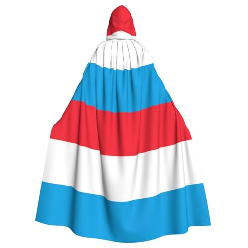 DLXW Renaissance-Umhang mit Kapuze für Erwachsene, Polyester, viktorianische Capelle, mittelalterliches Hobbit, Halloween-Kostüm, Luxemburg-Flagge DLXW Renaissance-Umhang mit Kapuze für Erwachsene, Polyester, viktorianische Capelle, mittelalterliches Hobbit, Halloween-Kostüm, Luxemburg-Flagge von DLXW