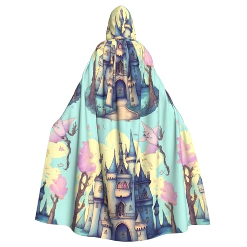 DLXW Renaissance-Umhang mit Kapuze für Erwachsene, Polyester, viktorianische Capelle, mittelalterliches Hobbit, Halloween-Kostüm, Märchenschloss DLXW Renaissance-Umhang mit Kapuze für Erwachsene, Polyester, viktorianische Capelle, mittelalterliches Hobbit, Halloween-Kostüm, Märchenschloss von DLXW