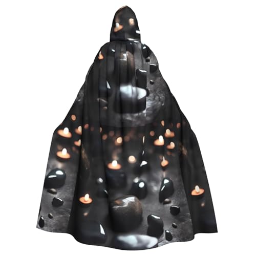 DLXW Renaissance-Umhang mit Kapuze für Erwachsene, Polyester, viktorianische Capelle, mittelalterliches Hobbit, Halloween-Kostüm, Schwarz, Mystery-Herz, Stein DLXW Renaissance-Umhang mit Kapuze für Erwachsene, Polyester, viktorianische Capelle, mittelalterliches Hobbit, Halloween-Kostüm, Schwarz, Mystery-Herz, Stein von DLXW