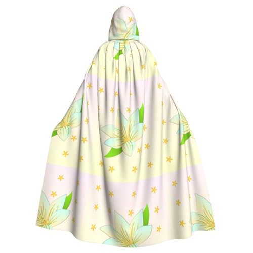 DLXW Renaissance-Umhang mit Kapuze für Erwachsene, Polyester, viktorianische Capelle, mittelalterliches Hobbit, Halloween-Kostüm, blühende Narzissen DLXW Renaissance-Umhang mit Kapuze für Erwachsene, Polyester, viktorianische Capelle, mittelalterliches Hobbit, Halloween-Kostüm, blühende Narzissen von DLXW