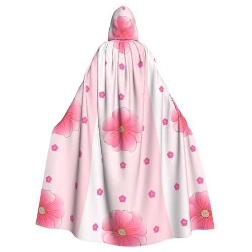 DLXW Renaissance-Umhang mit Kapuze für Erwachsene, Polyester, viktorianische Capelle, mittelalterliches Hobbit, Halloween-Kostüm, blühende Nelken DLXW Renaissance-Umhang mit Kapuze für Erwachsene, Polyester, viktorianische Capelle, mittelalterliches Hobbit, Halloween-Kostüm, blühende Nelken von DLXW