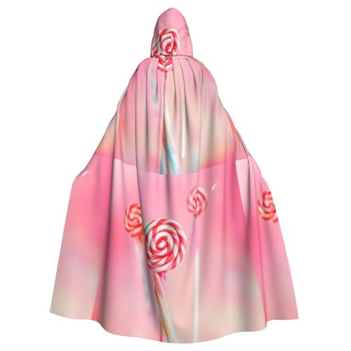 DLXW Renaissance-Umhang mit Kapuze für Erwachsene, Polyester, viktorianische Capelle, mittelalterliches Hobbit, Halloween-Kostüm, buntes Lutscher DLXW Renaissance-Umhang mit Kapuze für Erwachsene, Polyester, viktorianische Capelle, mittelalterliches Hobbit, Halloween-Kostüm, buntes Lutscher von DLXW