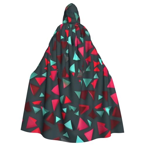 DLXW Renaissance-Umhang mit Kapuze für Erwachsene, Polyester, viktorianische Capelle, mittelalterliches Hobbit, Halloween-Kostüm, dreieckiges Muster DLXW Renaissance-Umhang mit Kapuze für Erwachsene, Polyester, viktorianische Capelle, mittelalterliches Hobbit, Halloween-Kostüm, dreieckiges Muster von DLXW