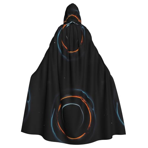 DLXW Renaissance-Umhang mit Kapuze für Erwachsene, Polyester, viktorianische Capelle, mittelalterliches Hobbit, Halloween-Kostüm, geheimnisvolle kosmische schwarze Löcher DLXW Renaissance-Umhang mit Kapuze für Erwachsene, Polyester, viktorianische Capelle, mittelalterliches Hobbit, Halloween-Kostüm, geheimnisvolle kosmische schwarze Löcher von DLXW