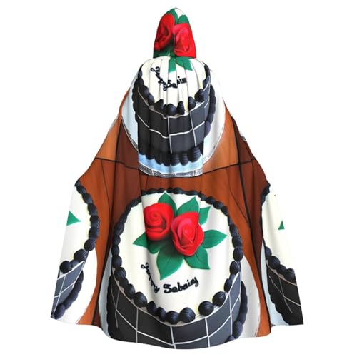 DLXW Renaissance-Umhang mit Kapuze für Erwachsene, Polyester, viktorianische Capelle, mittelalterliches Hobbit, Halloween-Kostüm, köstliche Kuchen DLXW Renaissance-Umhang mit Kapuze für Erwachsene, Polyester, viktorianische Capelle, mittelalterliches Hobbit, Halloween-Kostüm, köstliche Kuchen von DLXW