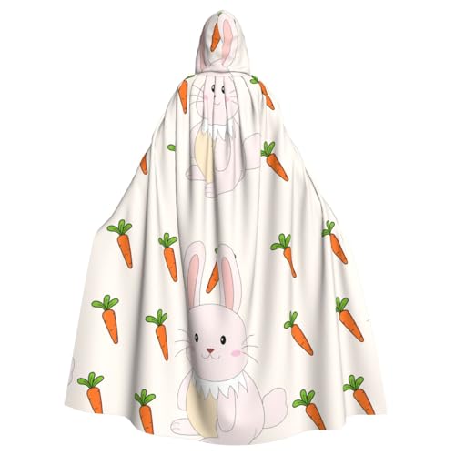DLXW Renaissance-Umhang mit Kapuze für Erwachsene, Polyester, viktorianische Capelle, mittelalterliches Hobbit, Halloween-Kostüm, lächelndes Kaninchen DLXW Renaissance-Umhang mit Kapuze für Erwachsene, Polyester, viktorianische Capelle, mittelalterliches Hobbit, Halloween-Kostüm, lächelndes Kaninchen von DLXW