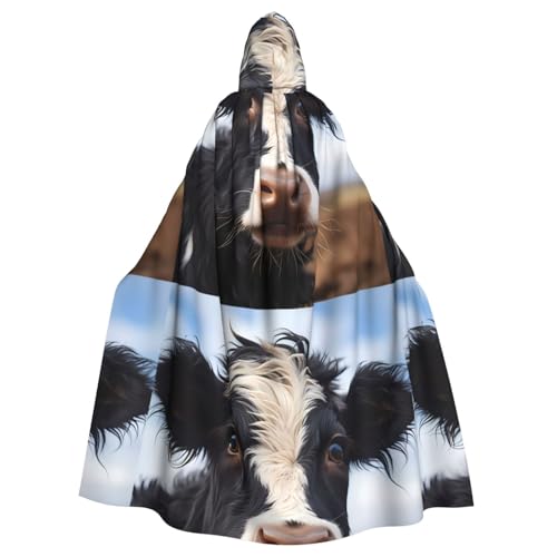 DLXW Renaissance-Umhang mit Kapuze für Erwachsene, Polyester, viktorianische Capelle, mittelalterliches Hobbit, Halloween-Kostüm, niedliche Kuh DLXW Renaissance-Umhang mit Kapuze für Erwachsene, Polyester, viktorianische Capelle, mittelalterliches Hobbit, Halloween-Kostüm, niedliche Kuh von DLXW