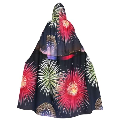 DLXW Renaissance-Umhang mit Kapuze für Erwachsene, Polyester, viktorianische Capelle, mittelalterliches Hobbit, Halloween-Kostüm, prächtiges Feuerwerk DLXW Renaissance-Umhang mit Kapuze für Erwachsene, Polyester, viktorianische Capelle, mittelalterliches Hobbit, Halloween-Kostüm, prächtiges Feuerwerk von DLXW