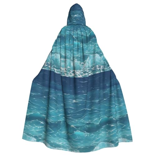 DLXW Renaissance-Umhang mit Kapuze für Erwachsene, Polyester, viktorianische Capelle, mittelalterliches Hobbit, Halloween-Kostüm, tiefblaues Meer DLXW Renaissance-Umhang mit Kapuze für Erwachsene, Polyester, viktorianische Capelle, mittelalterliches Hobbit, Halloween-Kostüm, tiefblaues Meer von DLXW