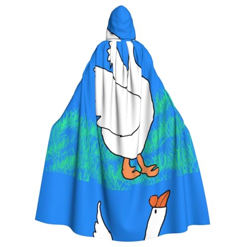DLXW Renaissance-Umhang mit Kapuze für Erwachsene, Polyester, viktorianische Capelle, mittelalterliches Hobbit, Halloween-Kostüm, weiße Gans mit Flügeln DLXW Renaissance-Umhang mit Kapuze für Erwachsene, Polyester, viktorianische Capelle, mittelalterliches Hobbit, Halloween-Kostüm, weiße Gans mit Flügeln von DLXW