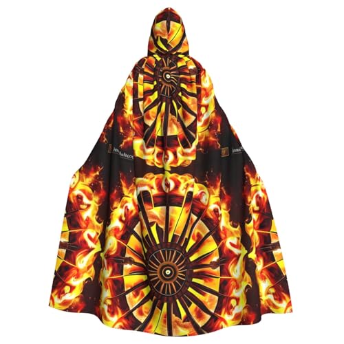 DLXW Umhang mit Kapuze für Erwachsene – 100 % Polyester, bequem und langlebig, perfekt für Halloween, Cosplay, Kostümpartys, Bühnenauftritte von DLXW