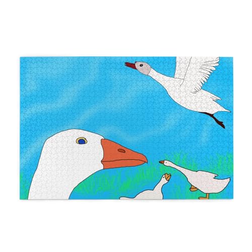 Happy White Goose Erwachsene Holzpuzzle 1000 Teile für das perfekte visuelle Fest! 1000 Teile Happy White Goose Erwachsene Holzpuzzle 1000 Teile für das perfekte visuelle Fest! 1000 Teile von DLXW