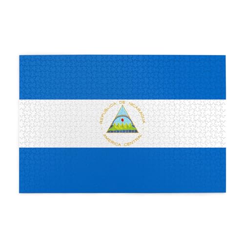 Holzpuzzle Flagge Nicaraguas 1000 Teile für das perfekte visuelle Fest! 1000 Teile Holzpuzzle Flagge Nicaraguas 1000 Teile für das perfekte visuelle Fest! 1000 Teile von DLXW