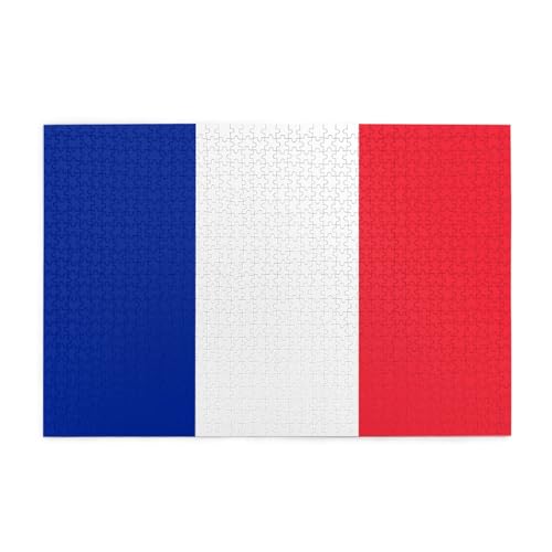 Holzpuzzle mit französischer Flagge, 1000 Teile, für das perfekte visuelle Fest, 1000 Teile Holzpuzzle mit französischer Flagge, 1000 Teile, für das perfekte visuelle Fest, 1000 Teile von DLXW