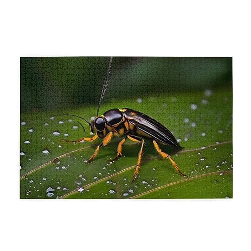 Insekten auf Blättern Holzpuzzle 1000 Teile für das perfekte visuelle Fest! 1000 Teile Insekten auf Blättern Holzpuzzle 1000 Teile für das perfekte visuelle Fest! 1000 Teile von DLXW