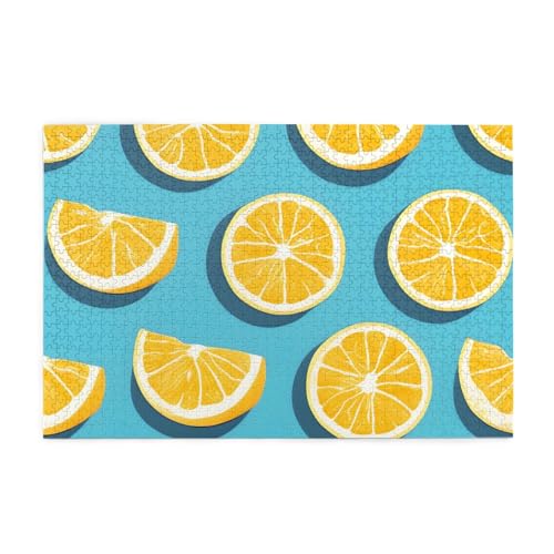 Lemon Wedges Holzpuzzle für Erwachsene, 1000 Teile für das perfekte visuelle Fest! 1000 Teile Lemon Wedges Holzpuzzle für Erwachsene, 1000 Teile für das perfekte visuelle Fest! 1000 Teile von DLXW