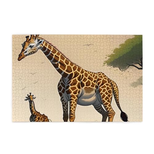 Mutter und Kind Giraffe Erwachsene Holzpuzzle 1000 Teile für das perfekte visuelle Fest! 1000 Teile Mutter und Kind Giraffe Erwachsene Holzpuzzle 1000 Teile für das perfekte visuelle Fest! 1000 Teile von DLXW