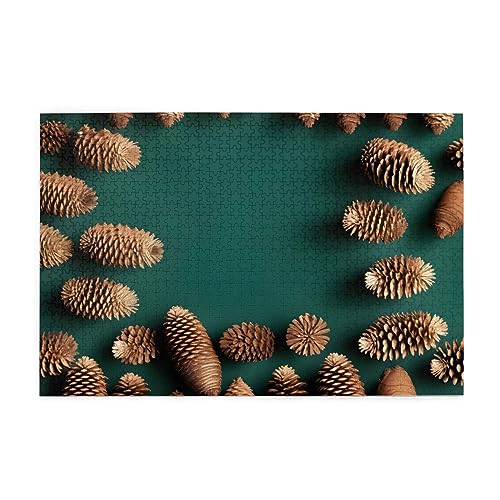 Pine Cone Border Erwachsene Holzpuzzle 1000 Teile für das perfekte visuelle Fest! 1000 Teile Pine Cone Border Erwachsene Holzpuzzle 1000 Teile für das perfekte visuelle Fest! 1000 Teile von DLXW
