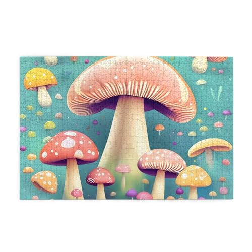 Pretty Little Mushrooms Holzpuzzle für Erwachsene, 1000 Teile für das perfekte visuelle Fest! 1000 Teile Pretty Little Mushrooms Holzpuzzle für Erwachsene, 1000 Teile für das perfekte visuelle Fest! 1000 Teile von DLXW