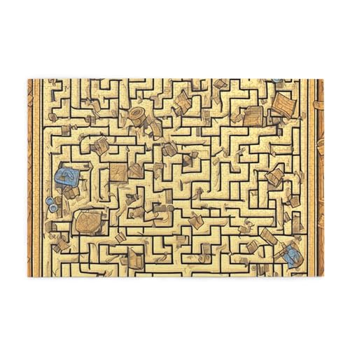 Schatzlabyrinth Holzpuzzle für Erwachsene, 1000 Teile für das perfekte visuelle Fest! 1000 Teile Schatzlabyrinth Holzpuzzle für Erwachsene, 1000 Teile für das perfekte visuelle Fest! 1000 Teile von DLXW