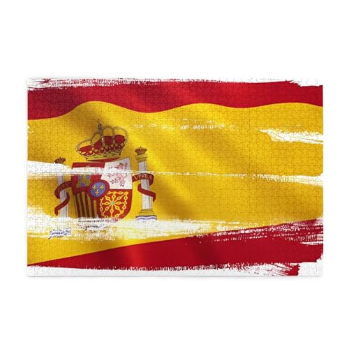 Spanien Flagge Erwachsene Holzpuzzle 1000 Teile für das perfekte visuelle Fest! 1000 Teile Spanien Flagge Erwachsene Holzpuzzle 1000 Teile für das perfekte visuelle Fest! 1000 Teile von DLXW