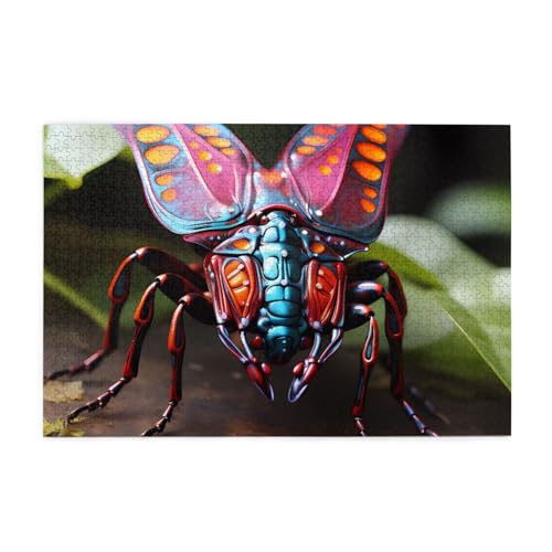 Strange Insects Holzpuzzle für Erwachsene, 1000 Teile für das perfekte visuelle Fest! 1000 Teile Strange Insects Holzpuzzle für Erwachsene, 1000 Teile für das perfekte visuelle Fest! 1000 Teile von DLXW