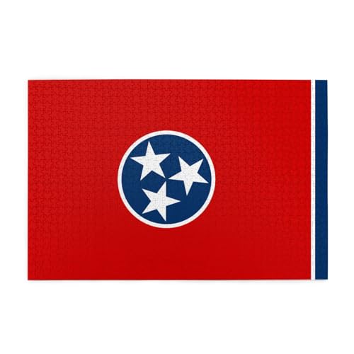 Tennessee State Flag Erwachsene Holzpuzzle 1000 Teile für das perfekte visuelle Fest! 1000 Teile Tennessee State Flag Erwachsene Holzpuzzle 1000 Teile für das perfekte visuelle Fest! 1000 Teile von DLXW