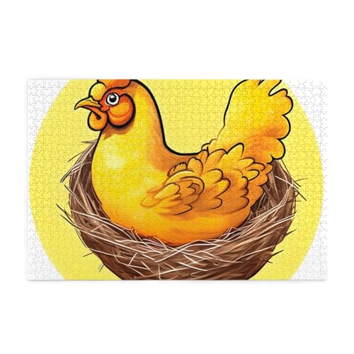 Vogelnest Golden Chicken Erwachsene Holzpuzzle 1000 Teile für das perfekte visuelle Fest! 1000 Teile Vogelnest Golden Chicken Erwachsene Holzpuzzle 1000 Teile für das perfekte visuelle Fest! 1000 Teile von DLXW