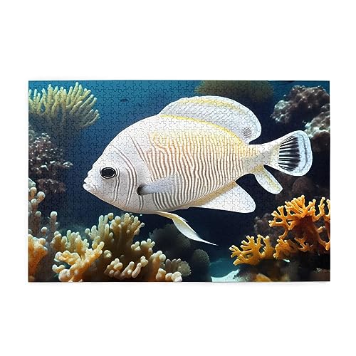 Weiß-goldener Fisch Erwachsene Holzpuzzle 1000 Teile für das perfekte visuelle Fest! 1000 Teile Weiß-goldener Fisch Erwachsene Holzpuzzle 1000 Teile für das perfekte visuelle Fest! 1000 Teile von DLXW