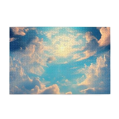 Wolkiger Himmel Erwachsenenpuzzle aus Holz, 1000 Teile für das perfekte visuelle Fest! 1000 Teile Wolkiger Himmel Erwachsenenpuzzle aus Holz, 1000 Teile für das perfekte visuelle Fest! 1000 Teile von DLXW