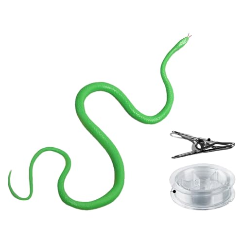 Fake Snake – Streich-Schlangenspielzeug | Kinderleichtes Streichspielzeug, Schlangen-Requisite, kniffliges Spielzeug | Langlebiges Schlangenspielzeug | Mehrzweck-Garten-Streich-Requisite Schlange von DMAIS