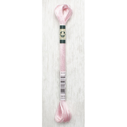 DMC Mouliné Satin Floss Stickgarn 818 Rosa von DMC
