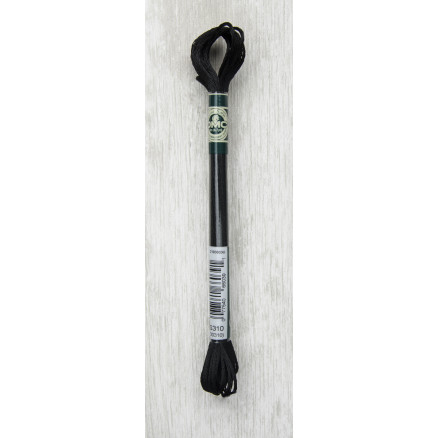 DMC Mouliné Satin Floss Stickgarn 310 Schwarz von DMC