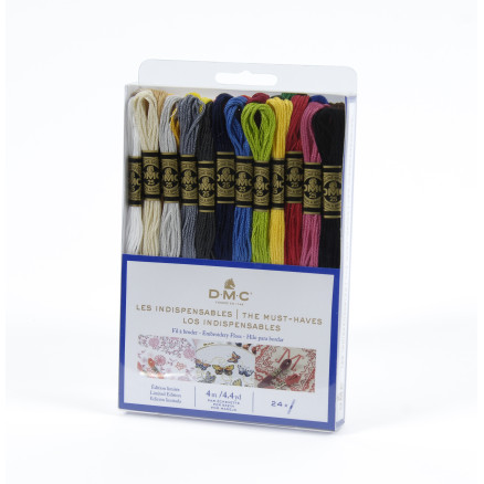 DMC Mouliné-Stickgarn Packung 24 Farben "Must Have" von DMC