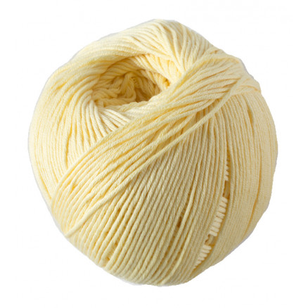 DMC Natura Just Cotton Garn Unicolor 83 Vanillegelb von DMC