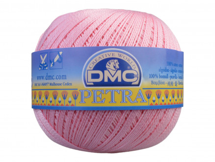 DMC Petra Nr. 5 Häkelgarn Unicolor 5151 Hell Rosa von DMC