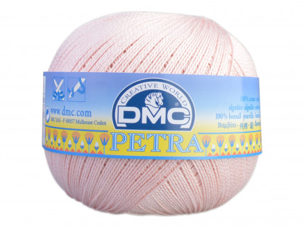 DMC Petra Nr. 5 Häkelgarn Unicolor 5225 Hell Rosa von DMC