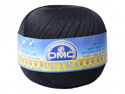 DMC Petra Nr. 5 Häkelgarn Unicolor 5310 Schwarz DMC Petra Nr. 5 Häkelgarn Unicolor 5310 Schwarz von DMC