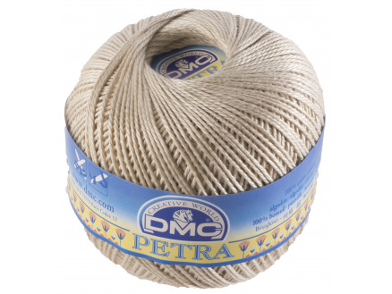 DMC Petra Nr. 5 Häkelgarn Unicolor 5712 Hellweizen von DMC