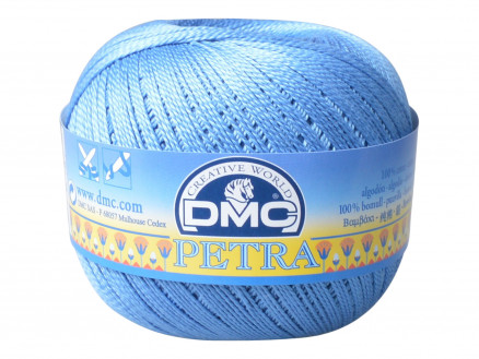 DMC Petra Nr. 5 Häkelgarn Unicolor 5798 Jeansblau von DMC